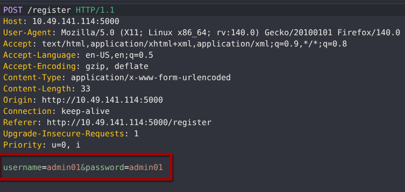 Register Account Screenshot