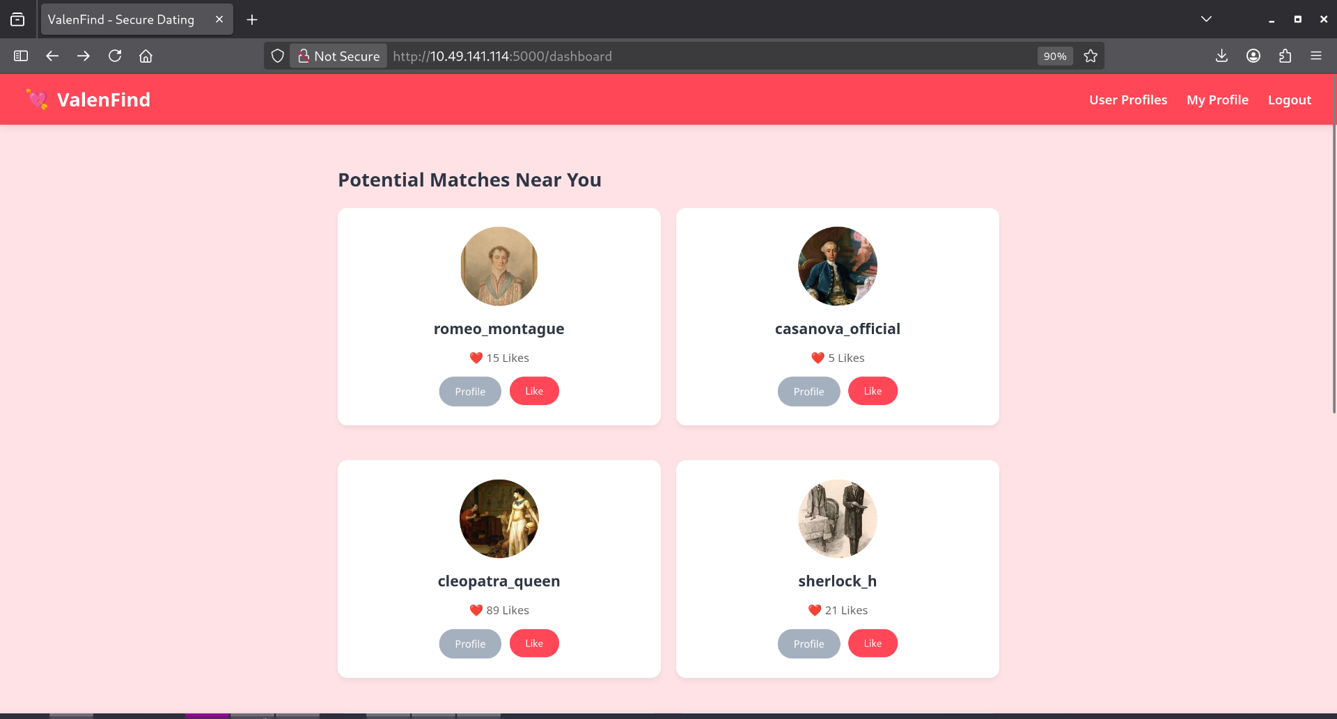 Dashboard Screenshot